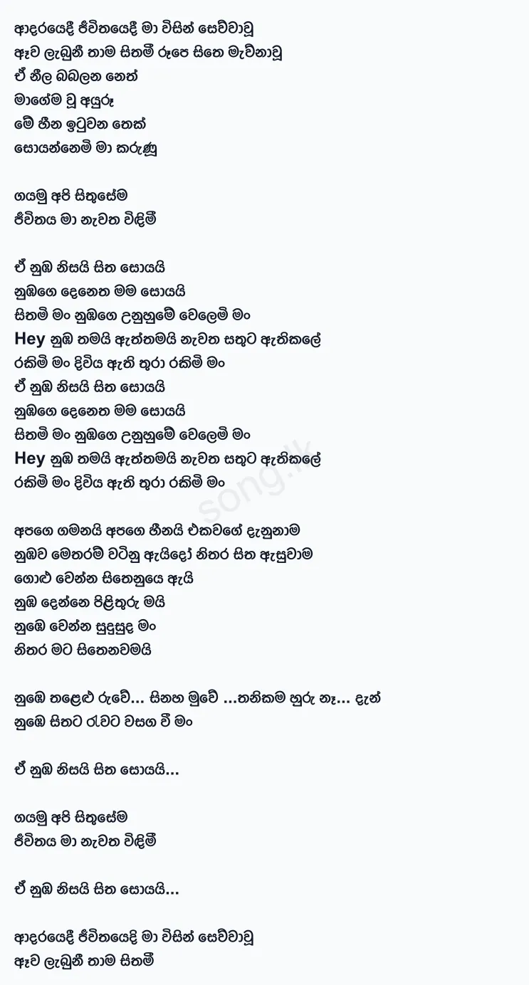 Denetha Mama Soyai - Dilu Beats Lyrics